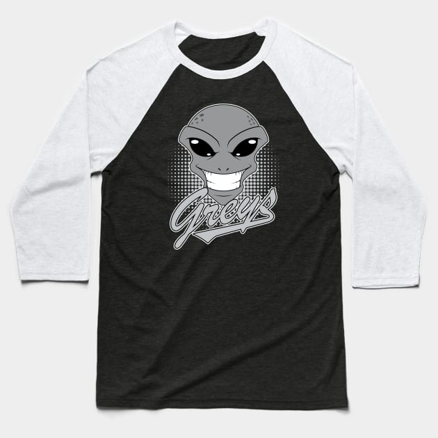 The Greys Baseball T-Shirt by reyacevedoart